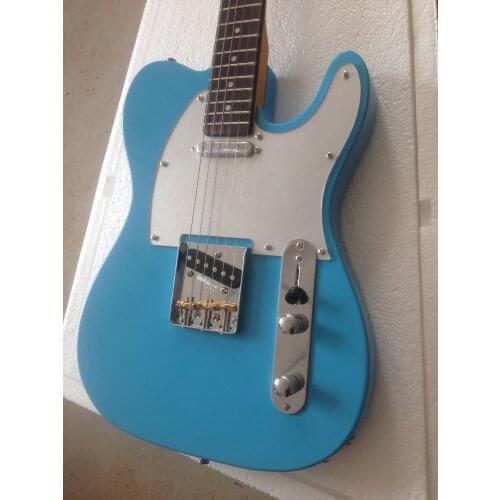 Free delivery / white silver guard high quality sky blue TL Guitar / customizable China Electric Guitar