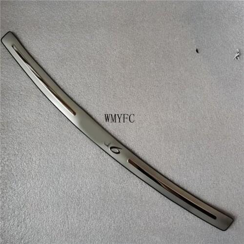 Car cover Car styling Stainless Steel External Rear Bumper Protector Sill Trunk Trim for Mazda 6 2004-2008 Car styling