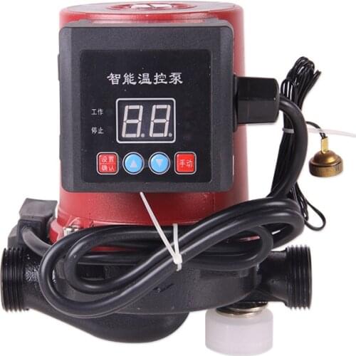 100W Hot Water Circulation Pump 220V Intelligent Temperature Control Booster Pump Circulator DN20 DN25 DN32 DN40