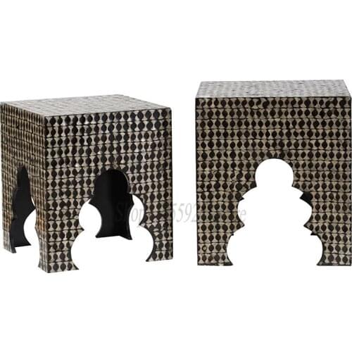 Cj006 Modern Simple Light Luxury Style Imported Living Room Sofa Side Table Corner Table Small Coffee Table Bedroom Side Table L