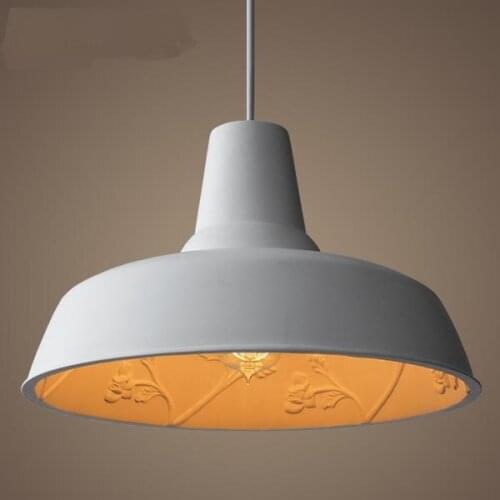 Designer lights Pendant Lights minimalist art restaurant creative American style retro industrial wind plaster LU809189