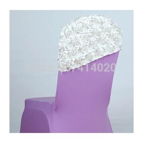 Express Free Shipping 100pcs/lot 10 Colors Exquisite Fashion Rose Party Chair Cover Wedding Decoration Hooded Chair Sashes