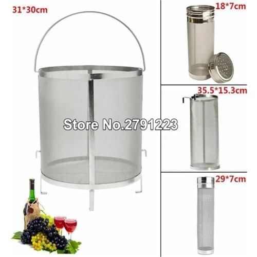 High quality 300μm Beer Wine House Home Brew Filter Basket Stainless Steel Strainer Cylinder Barware Bar Tools