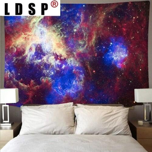 LDSP Mysterious Universe Starry Sky Space Tapestry Wall Hanging Large Psychedelic Star For Bedroom Background Wall Cloth Decor