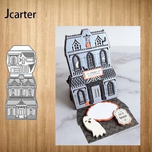 House Building Architecture Metal Cutting Dies Craft Cut Die Stencil Scrapbooking Handmade Paper Make Album Model Punch Blade