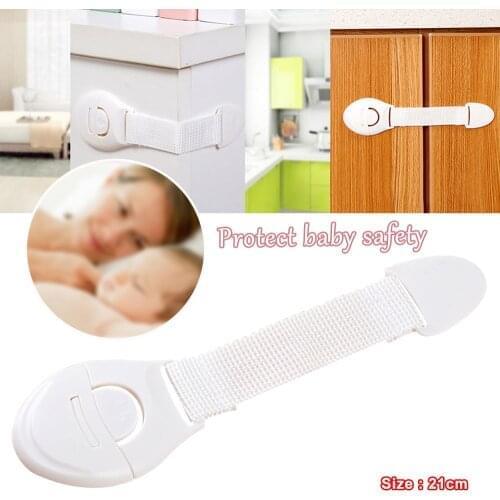 2Pcs Cute Baby Safety Protection Anti-Clip Hand Door Closet Fridge Cabinet Drawer Box Safe Lock For Kids Toddler