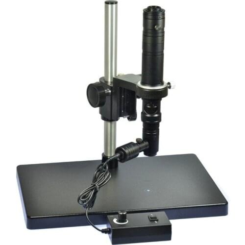 HAYEAR HD 1000X Inspection Zoom Monocular C-mount Lens Stereo Stand Coaxial Light for PCB SMD Industrial Microscope Camera