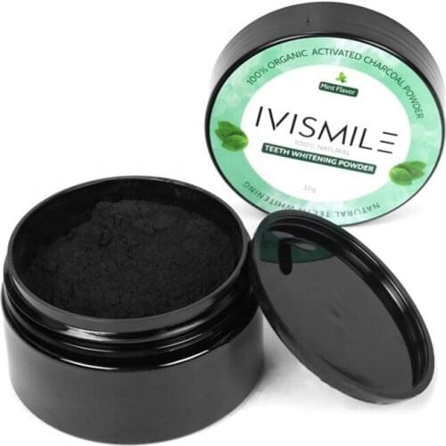 Natural Activated Charcoal Tooth Whitening Powder Tooth Bleaching Agent Oral Care Fresh Breath Stain Removal 30g Teeth Whitening
