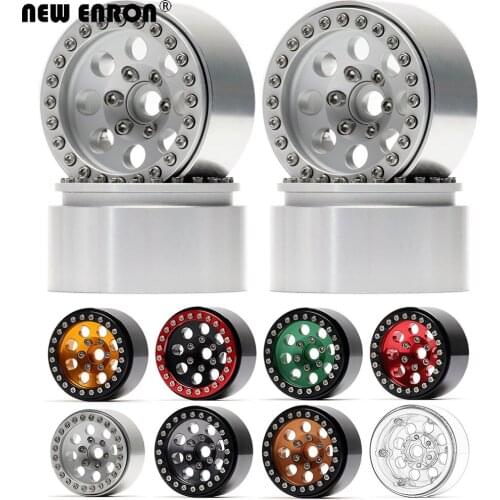 NEW ENRON 1.9inch 4Pcs Aluminum Alloy 8 Holes CNC Beadlock Wheel Rim Hub for 1/10 RC Car TRX4 RedCat Axial Scx10 90046 D90