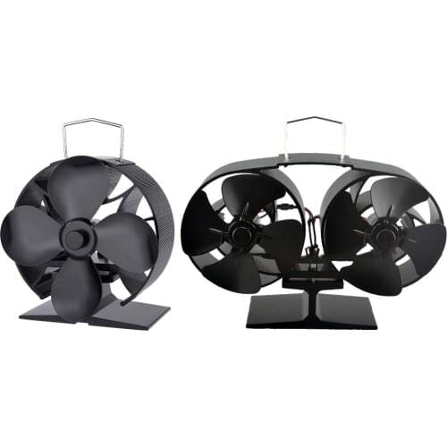 New Hot Power Heat Furnace Fireplace Fan Heat Powered Stove Fan Winter Household Efficient Heat Distribution Wood Stove Fan