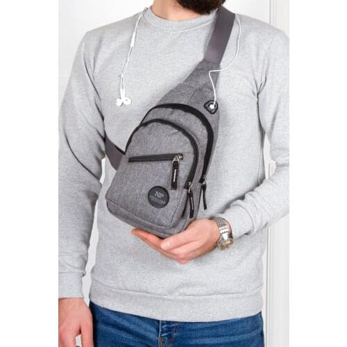 Single Arm Chest Bag with Headphone Output Daily Mini Backpack