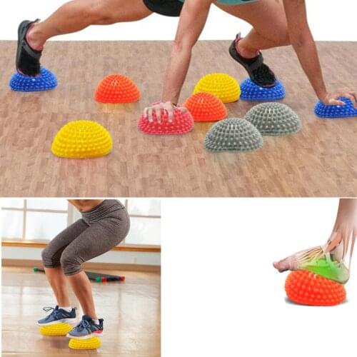 Yoga Fitness Half Ball Physique Apparatus Balancing Point Ball Children Exercise Stepping Stones Pods For Gym Pilates Sport Toy