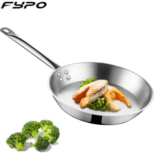 Non Stick Frying Pan Stainless Steel Composite Bottom Steak Pan Frying Pan Gas Induction Cooker Roast Skillet Kitchen cookware