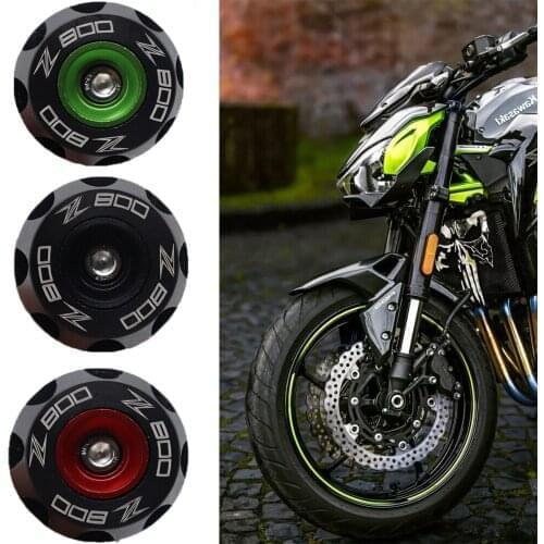 Motorcycle Front Axle Fork Crash Sliders Wheel Protector For Kawasaki Z800 2013 2014 2015 2016 Front Wheel Slider Protector