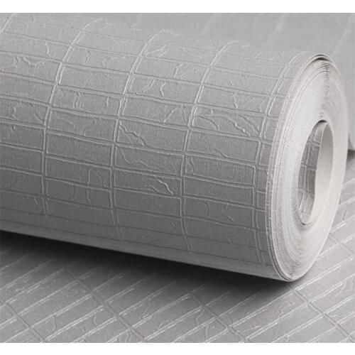 Modern minimalist high-end embossed white gray leather pattern plaid wallpaper Nordic bedroom living room background wallpapers