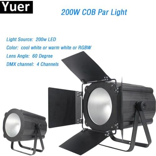 LED COB Par Light DMX512 high power led lamp 60 Degree Lens Angle Casting Aluminum dmx for disco light party show stage lighting