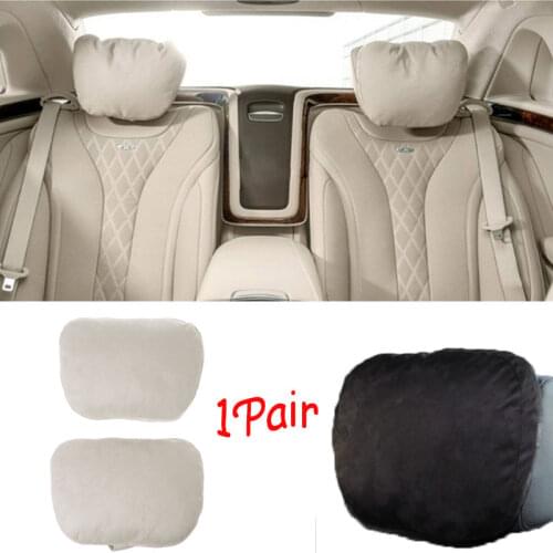 2 Pcs Universal Car Headrest S Class Ultra Soft Pillow for mercedes benz Maybach 1XCF