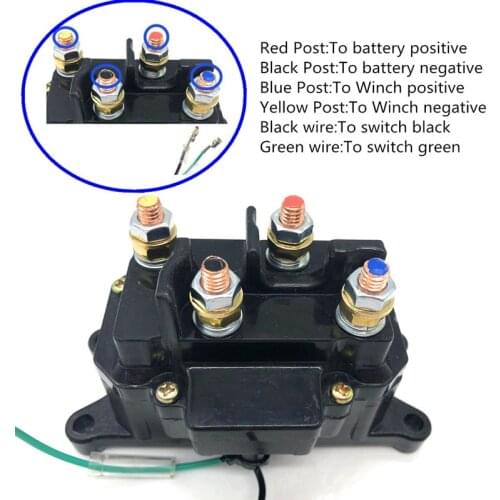 Universal 12V Solenoi d Relay Contactor Winch Rocker Switch Thumb For ATV/UTV Hot