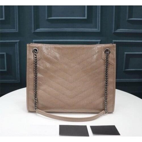 Best 3A quality 577999 33cm NIKI Medium Shopping Bag Crinkled Vintage Calfskin Leather Shoulder Bags,Come With Dust Bag,Free Shi