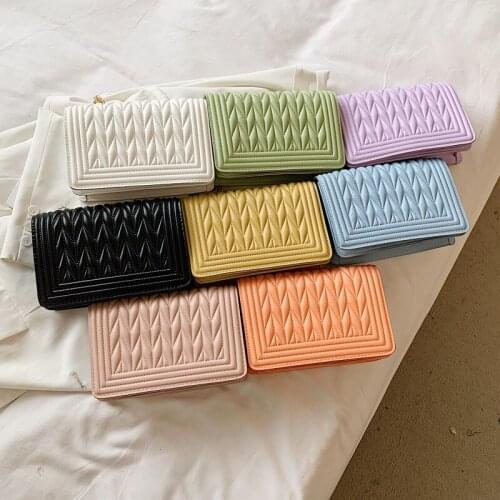 Flap Womens Bag Simple Candy Color Messenger Bag For Girls Fashion Crossbody Bags For Women 2021 Small Womens Shoulder Bag Hot