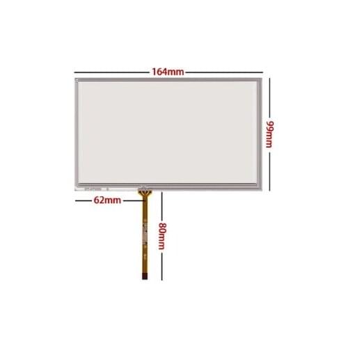 10pcs/lot New 7 inch GPS on-board DVD touch screen 164*99 mm for at070tn90v.1 AT070TN92 V.X 7DD1+1 FPC