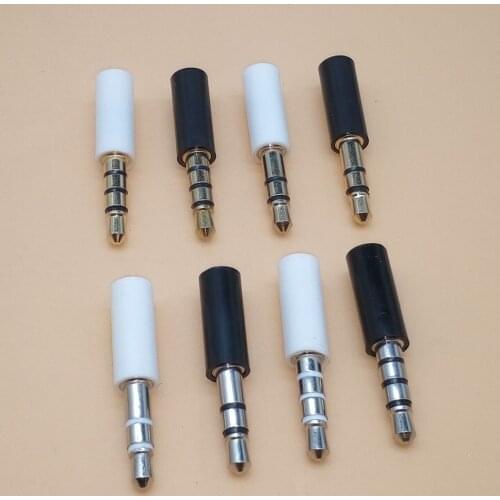 5pcs 3.5mm Mono Stereo Headset Plug 3 4 pole 3.5 mm Audio Plug Jack Adapter Connector for Mobile phone MP3 MP4 MP5 Ipad ect