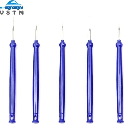 5pcs/set Car Electrical Wiring Crimp Connector Release Kit Terminal Removal Tool Pin Terminal Cable Wire Dismount Tool Kit