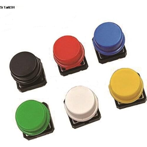 6PCS/lot 12X12MM Big key module Big button module Light touch switch module with hat High level output for arduino usb