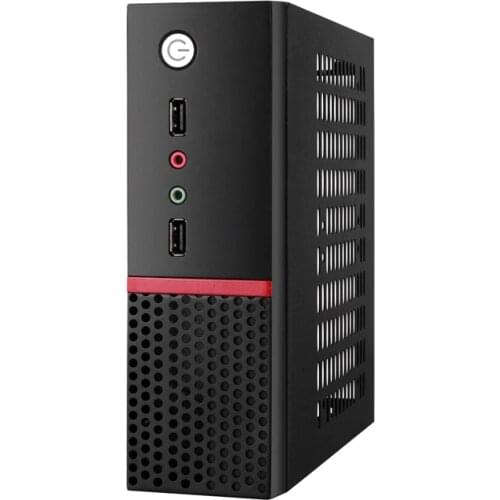 Back mounted Steel mini HTPC Case Black Mini ITX Cases Computer Gaming PC Desktop Case With WallMount Bracket And VESA Screws