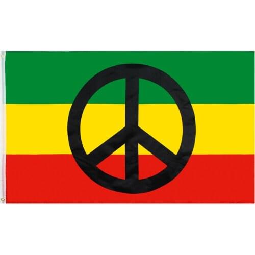 90x150 cm Rasta Peace Flag
