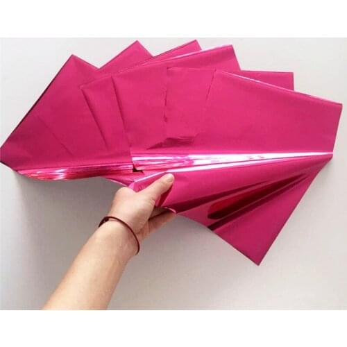 Myfoils 50 sheets A4 rose red hot stamping foil for toner reative for label/wedding invitation cards/business cards