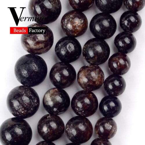 AA Quality Natural Gemstones Phlogopite Stone Round Beads for jewelry Making 6mm 8mm 10mm Loose Beads diy Bracelets Accessories
