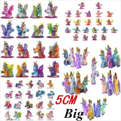 Simba Filly Little Horse Dolls Unicorn Butterfly Witchy Stars etc. Series Flocking Horses Animal Figures Kids Christmas Gift 5CM