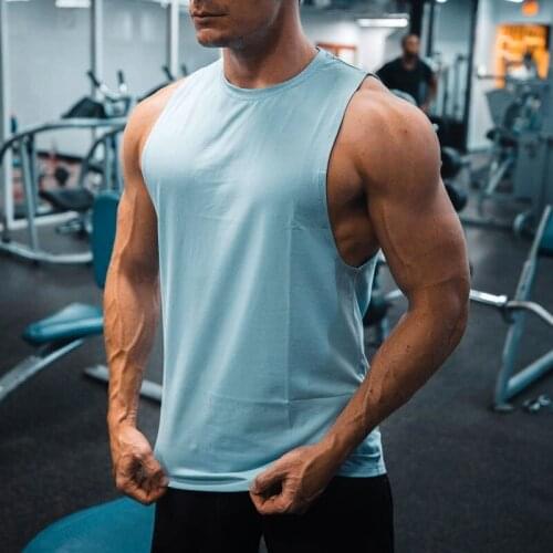 Men Bodybuilding Tank Tops Gyms Fitness Workout Sleeveless Shirts Casual Fashion Cotton Print Vest Male Brand Clothing