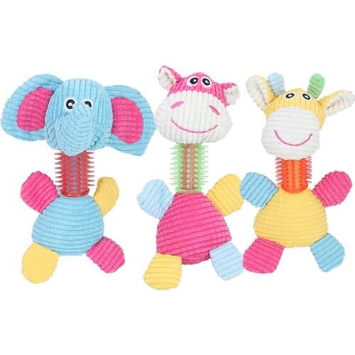 Cute Animals Plush Dog Toys Funny Squeaky Pet Puppy Chew Bite Interactive Toy Pets Dogs Sounding Accessories Supplies