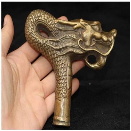 Poignée en forme de robinet en cuivre | Vieux pékin chinois vieux produits, robinet en cuivre, béquille poignée de la tête