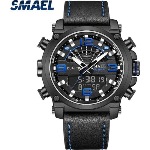 Men Luxury Watch Quartz Bracelet 30M Waterproof Luminous Hands Male Clock SL-6012 Quartz Wristwatches With Digital Display Time