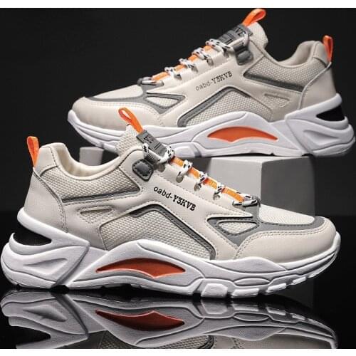 2021 New Men Casual Shoes Breathable Mesh Men Sneakers Fashion Light Mens Lace-up Shoe for Male Footwear Zapatillas De Hombre