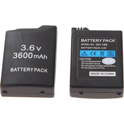 2pcs Replacement Battery Pack For Sony PSP1000 Controller 3.6V 3600mAh Li-ion Rechargeable Bateria for Sony PSP 1000 Gamepad