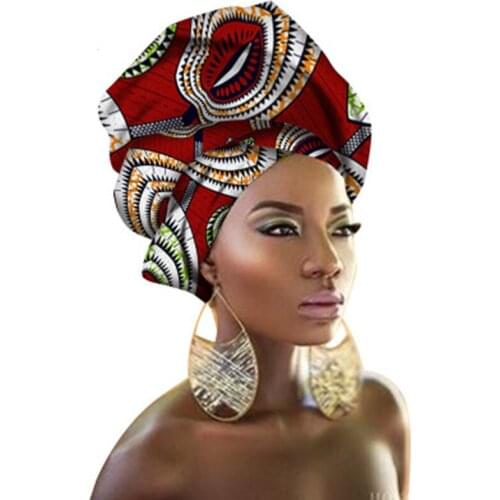 National Decorative Scarf Shawls Women African headtie Head Wrap African Traditional Fashion Wax Printed Ankara Cotton Headscarf