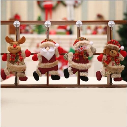 2020 Happy New Year Christmas Ornaments DIY Xmas Gift Santa Claus Snowman Tree Pendant Doll Hang Decorations for Home Noel Natal