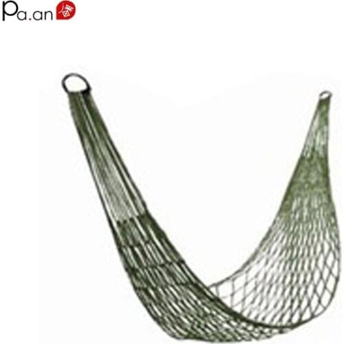 Upgrade Mesh Hammock Military Camp Hammocks Tent Outdoor Indoor Net Portable Beach Camping Chair Kids Swing Anti-rollover
