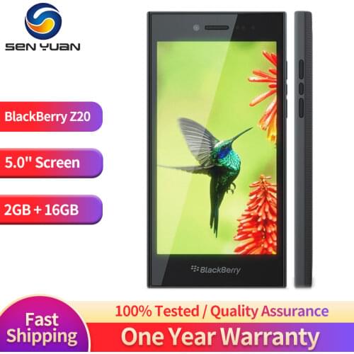 Original Blackberry Leap Z20 4G Mobile Phone Refurbished 5.0" Screen Dual Core 2GB+16GB 8MP QWERTY BlackBerry Rio OS CellPhone