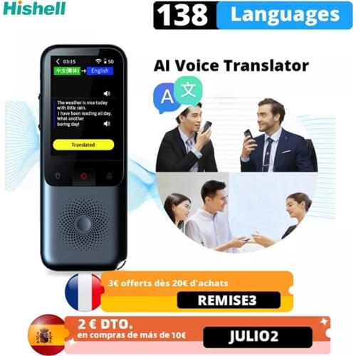 T11 2.4inch Touch Screen Translator Real-Time Smart Voice Photo Translate 138 Multi Languages Interactive Offline Translaor