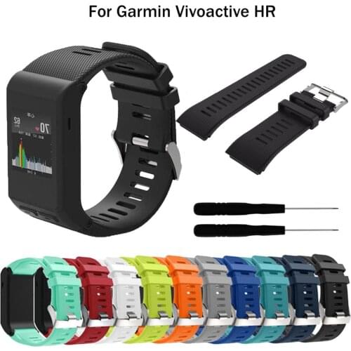 For Garmin Vivoactive HR Straps, Silicone Smart Watch Band Wrist Bracelet for Garmin Vivoactive HR