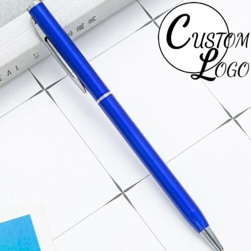 20pcs/Lot Ballpoint Pen Black Blue Ink School Office Student Exam Signature Pens For Writing Stationery Supply Free Custom Logo