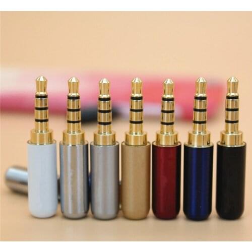 3.5mm plug earphone plug 4 pole 5pcs