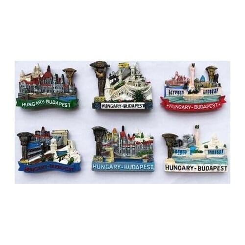 Hungary Tourist Souvenir Gift Favorite Fridge 3D Resin Fridge Magnet Decor