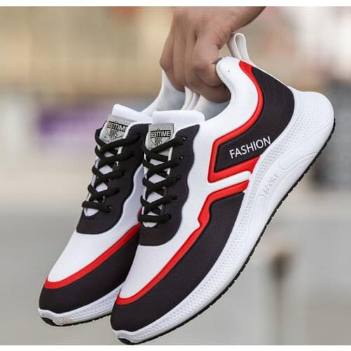 Spring and Autumn White Mens Casual Shoes Increase Breathable Deodorant Mens Sneakers Students All-match Casual Shoes