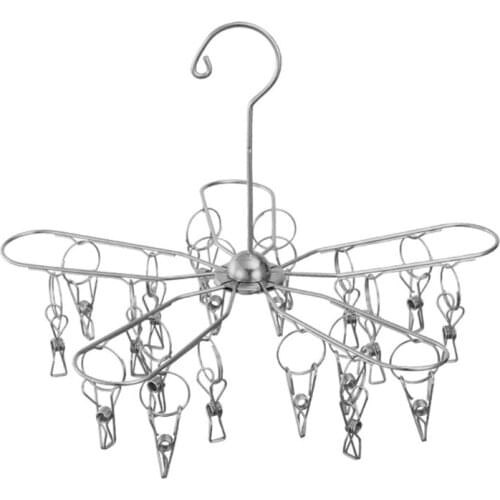 High Quality Clothes Drying Rack Sock Dryer Hanger for Home Laundry Rooms Apartment Tral Business Trips with 20 Clips